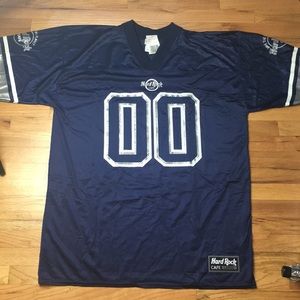Vintage NWT Hard Rock Cafe Dallas Football Jersey